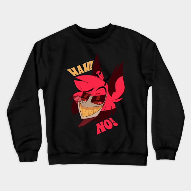 Alastor's Devilish Delight and Dissonance Crewneck Sweatshirt by LopGraphiX